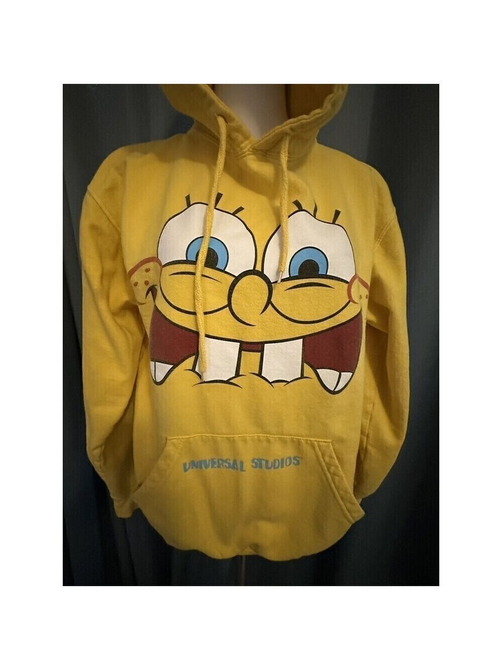 Spongebob Squarepants Universal Studios Nickelodeon Hoodie Sweatshirt Size S